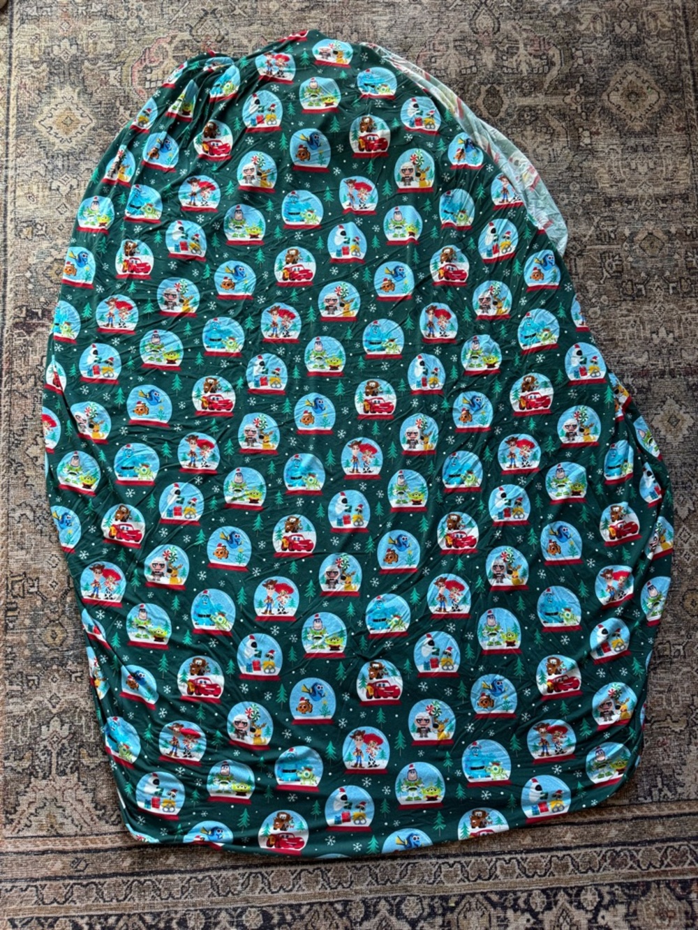 Little Sleepies Disney and Pixar "A Very Pixar Christmas" Twin fitted sheet